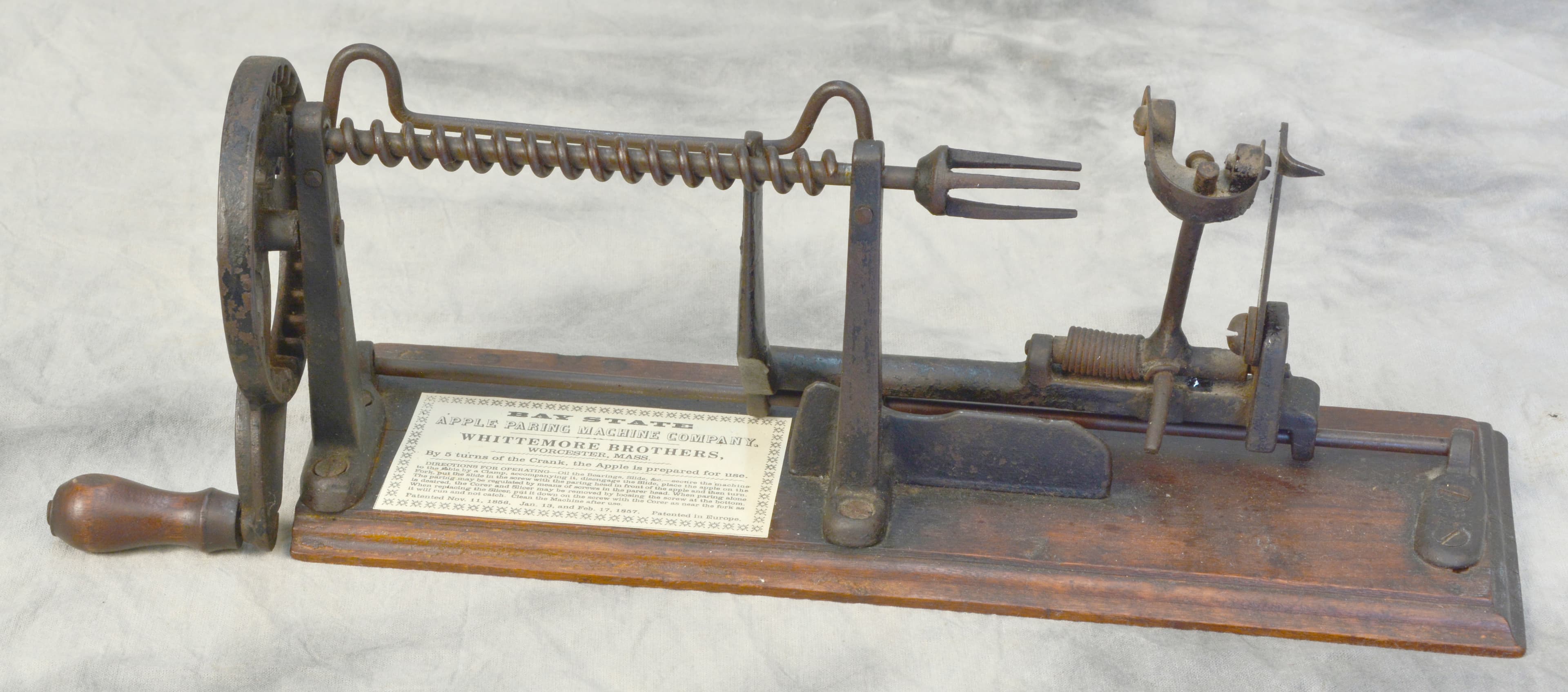 Whittemore Bros Apple Peeler