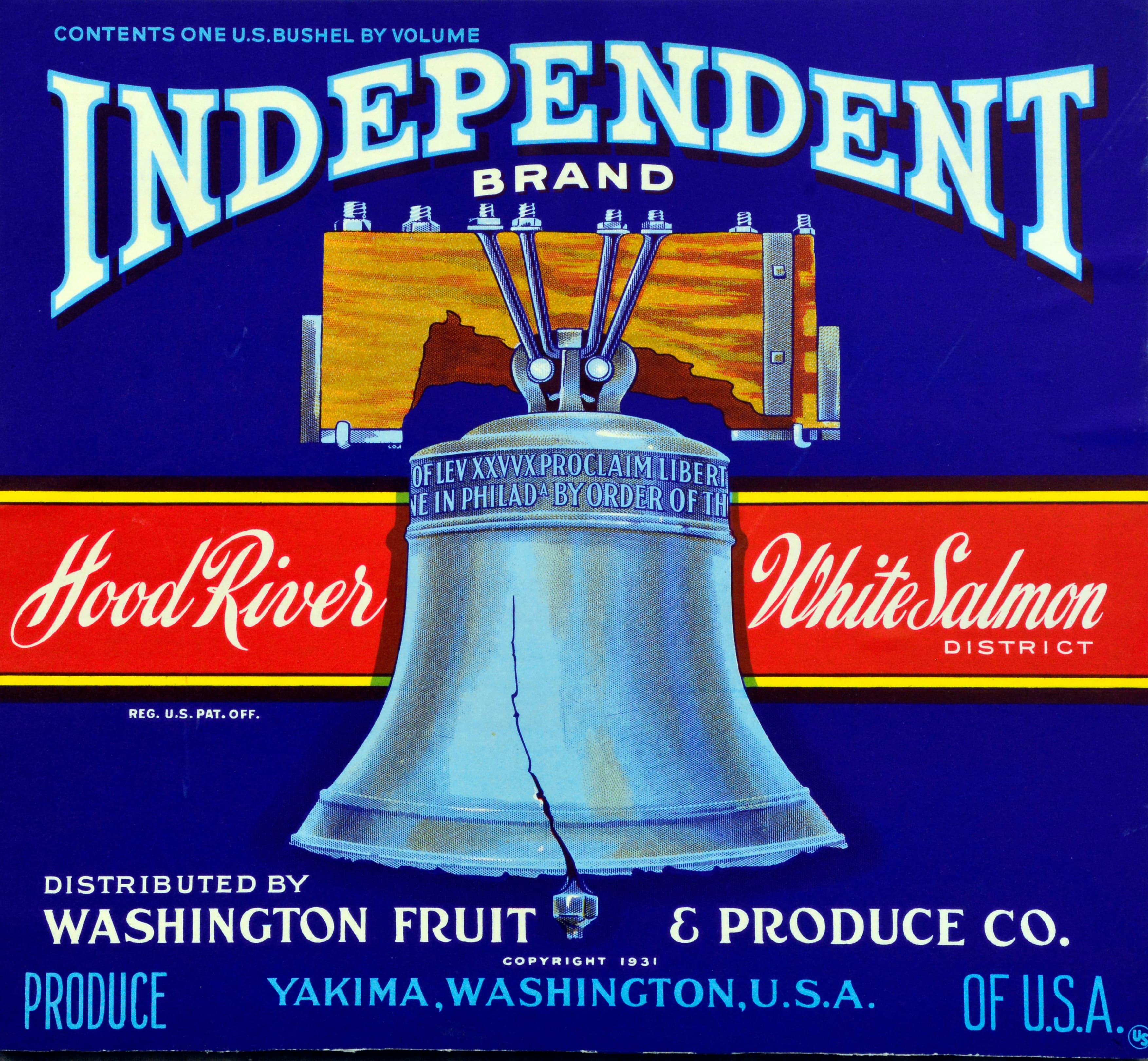 Independent Apple Crate Label