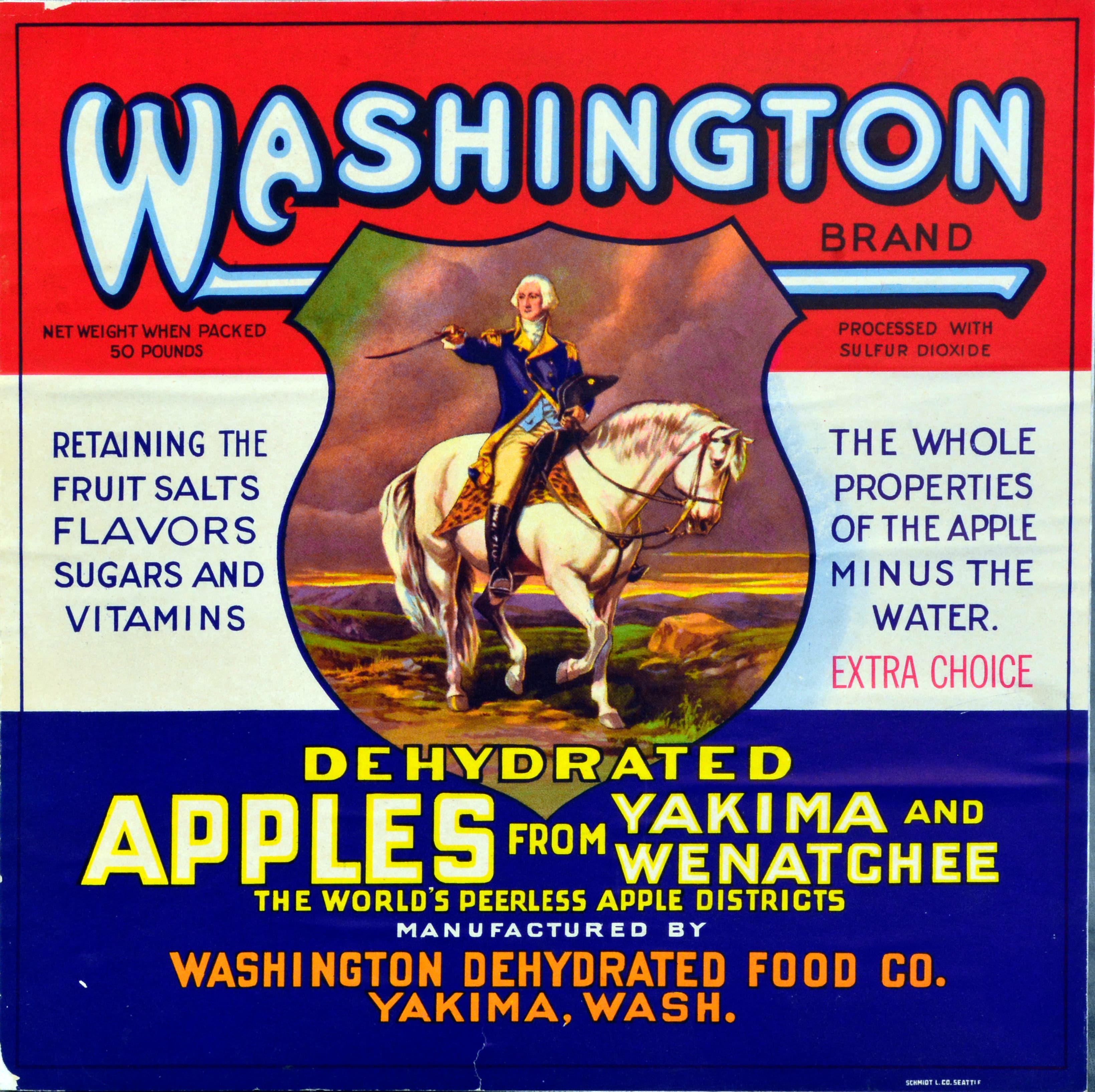 Washington Apple Crate Label
