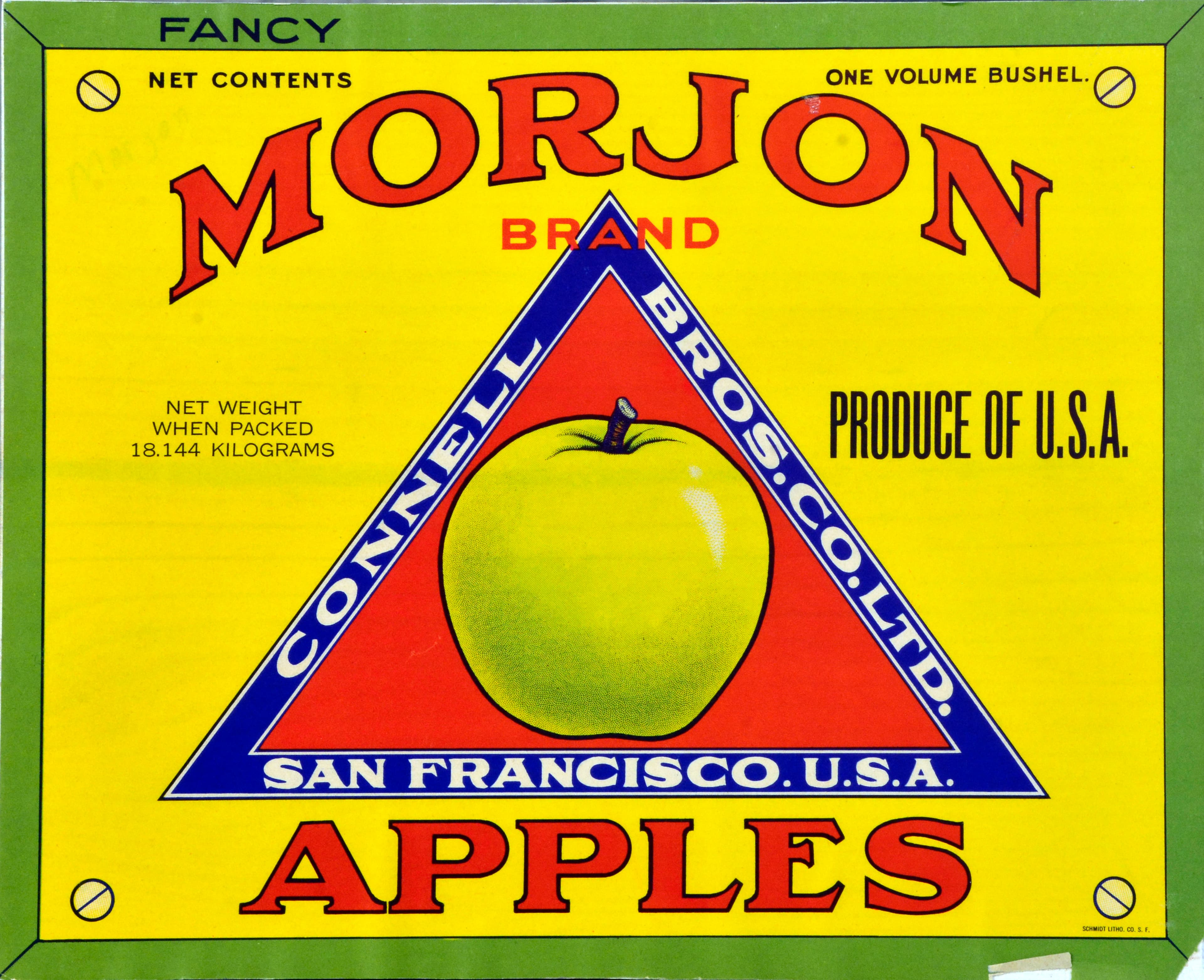 Morjon Apple Crate Label